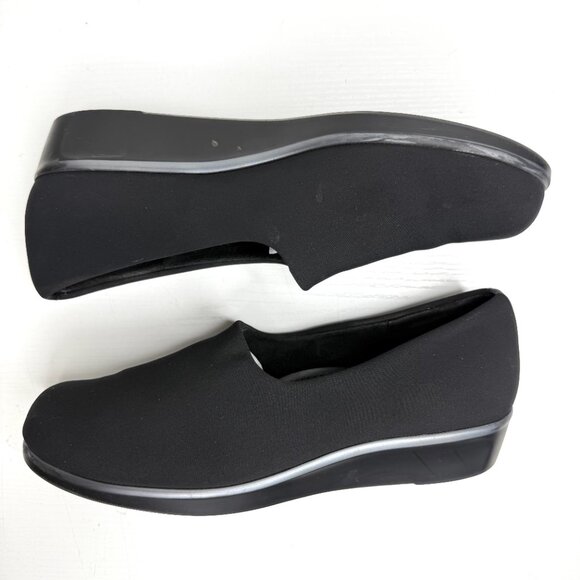 SAS Bliss Slip On Wedge Comfort Flex Fabric Non Slip Womens 9.5 M Black - Picture 6 of 9